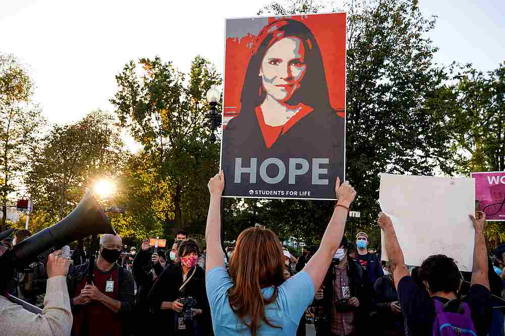 US Senate confirms Supreme Court pick Barrett in nearly party-line vote