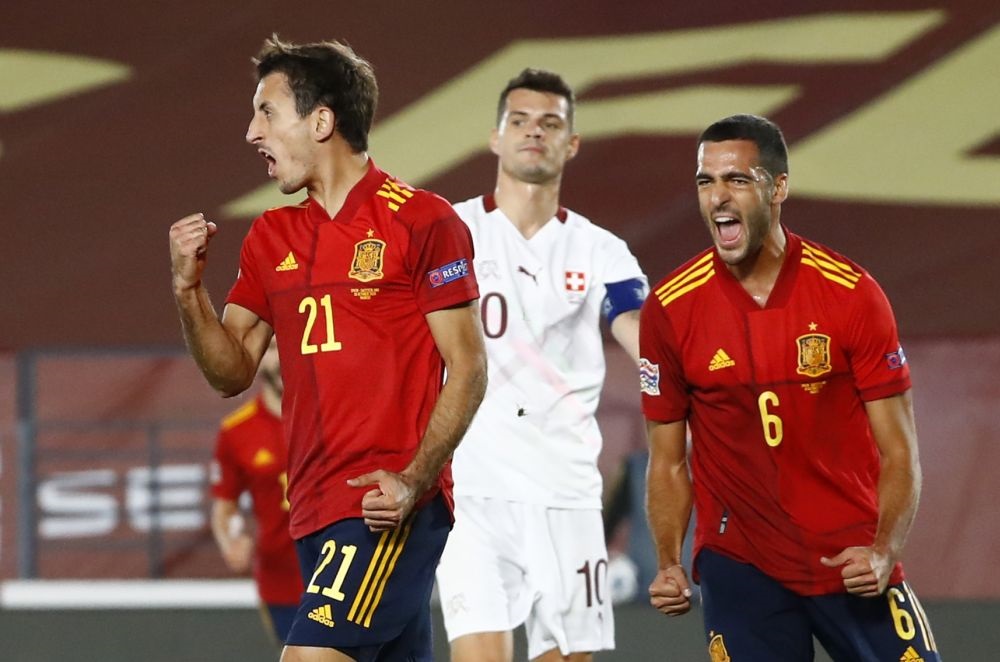 Spain edge Swiss, Germany beat Ukraine in Nations League