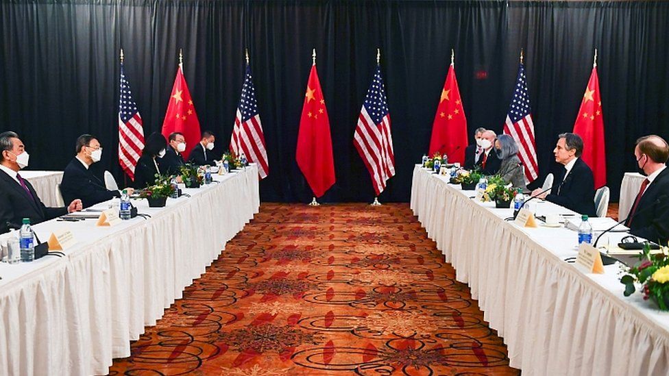 US says China actions ‘threaten’ global stability at meeting between the countries