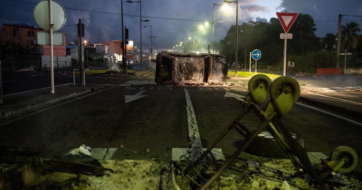 Gunshots fired again at police in France’s Martinique