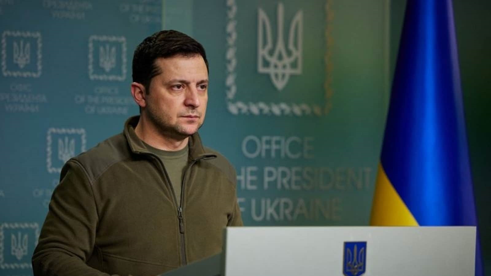 Ukraine’s president asks NATO for more military support against Russia