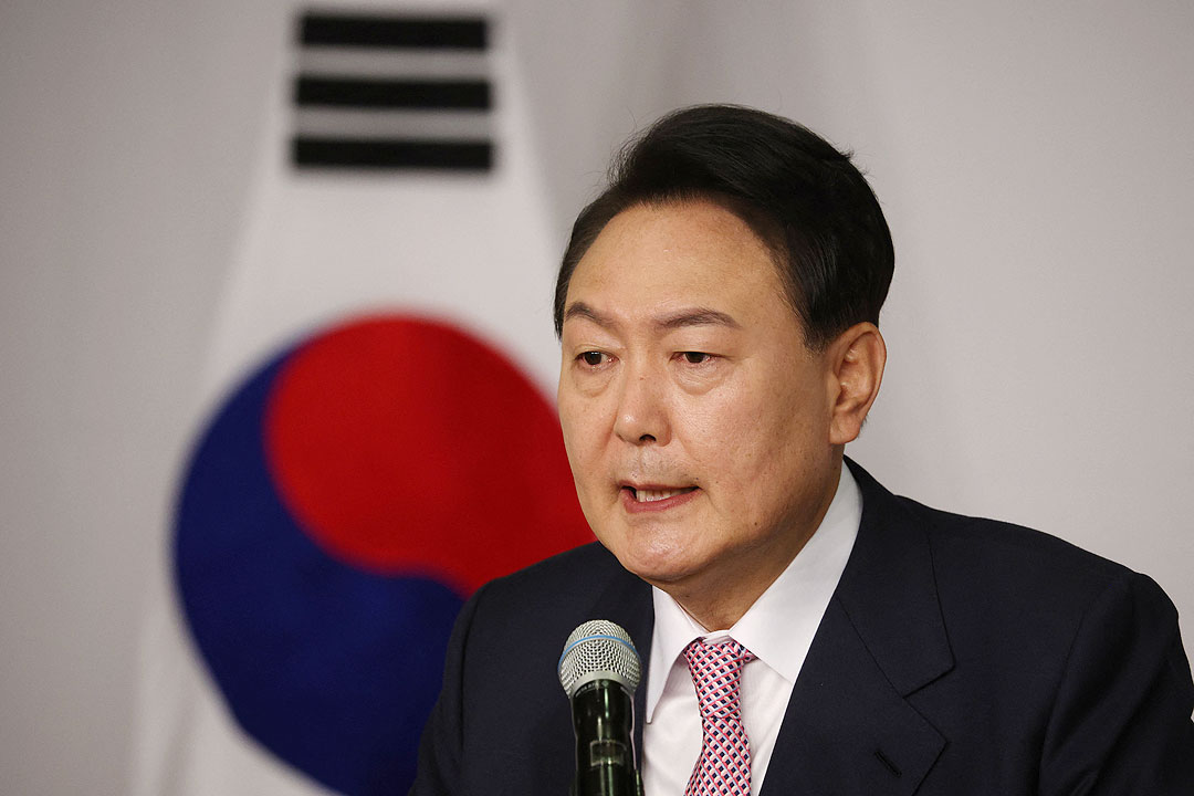 South Korea’s Yoon warns of ending military pact if North violates airspace again