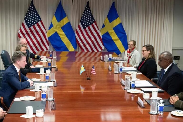 US and Sweden sign Defence Cooperation Agreement