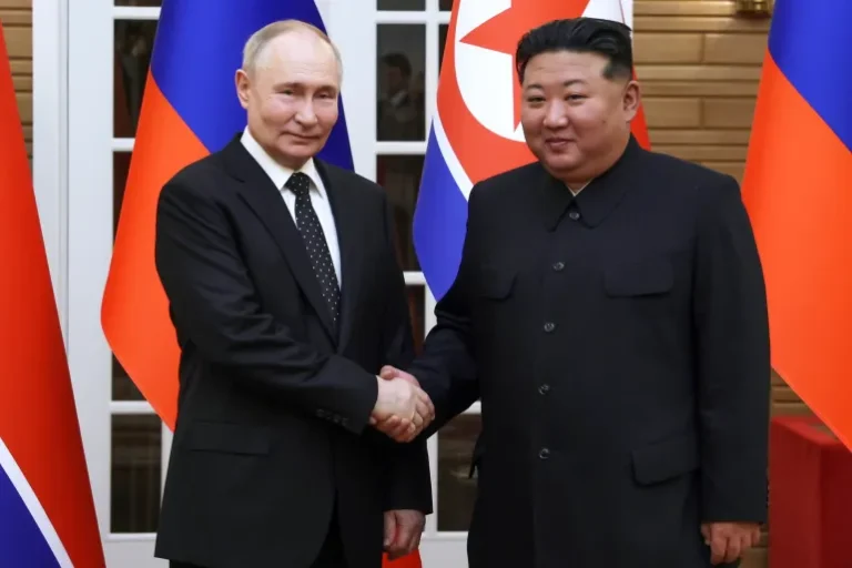 North Korea’s Kim Jong Un hails ‘dearest friend’ Vladimir Putin in New Year message